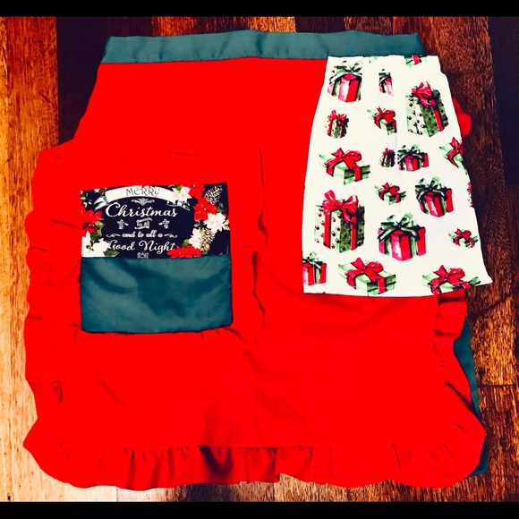 Xmas apron with removable hand towel - Picture 13 of 13